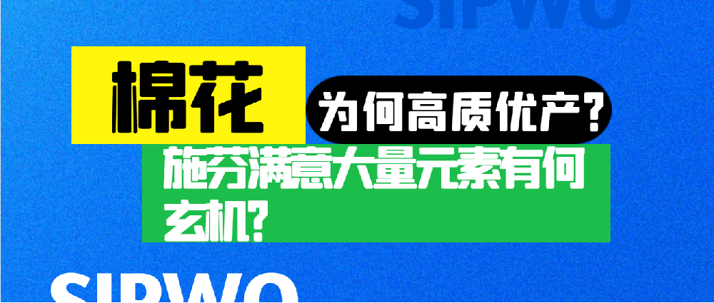棉花憑啥高產(chǎn)優(yōu)質(zhì)？施芬滿意大量元素有何玄機(jī)？